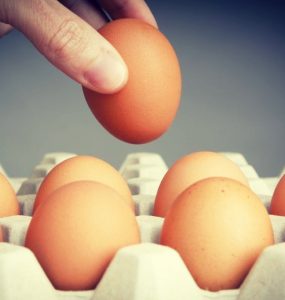 Eieren zijn goede eiwitrijke producten en helpen bij spieropbouw